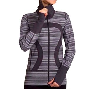 Lululemon In Stride Jacket Strata Stripe Size 6 Women's